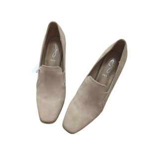 Joie Wevenly Suede Block Heel Loafers 8M